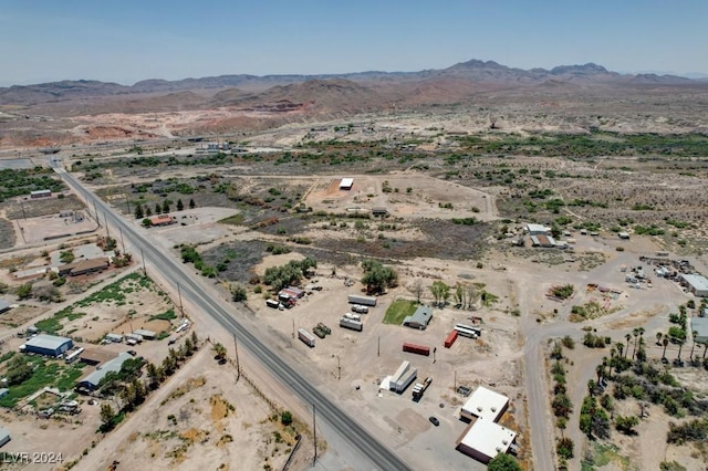 bird's eye view with a rural view, a desert view, and a mountain view