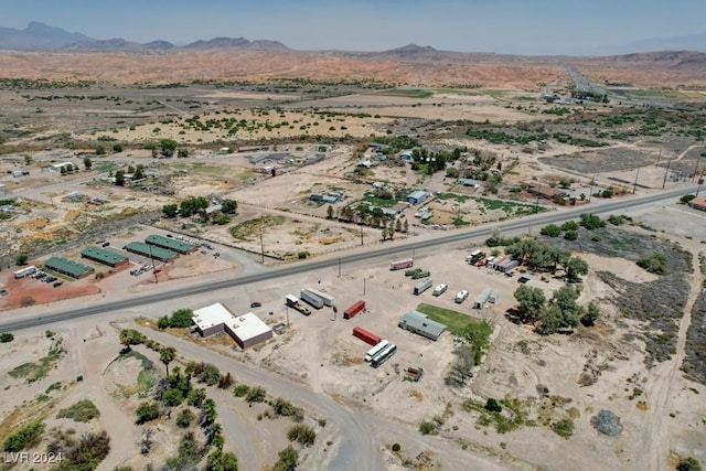 aerial view with a rural view, a desert view, and a mountain view