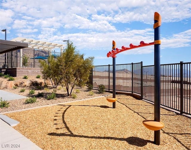 view of play area