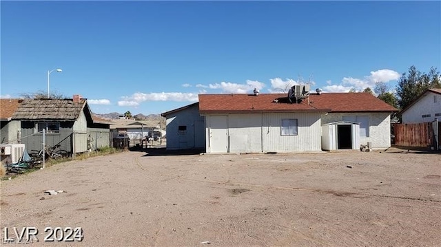 view of rear view of house