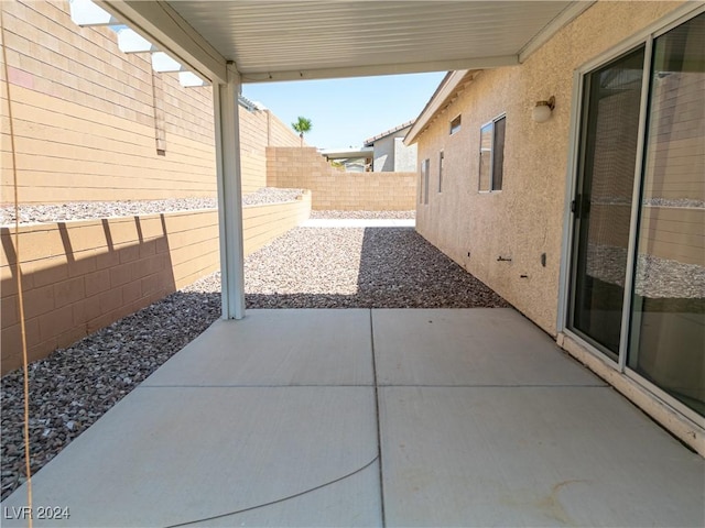 view of patio / terrace featuring a fenced backyard