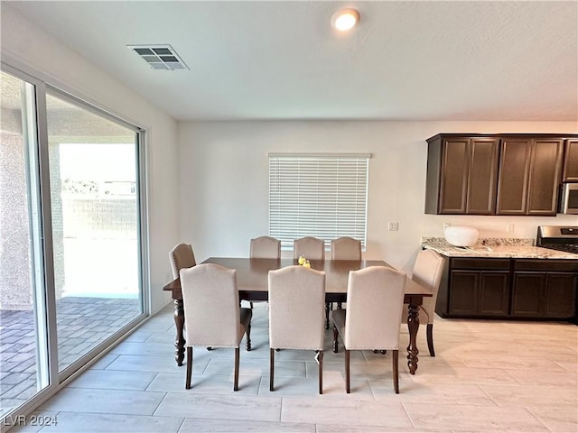 view of dining room