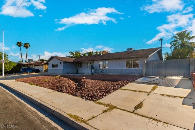 ranch-style house with a garage