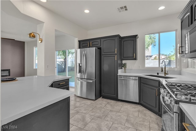 kitchen featuring sink and stainless steel appliances