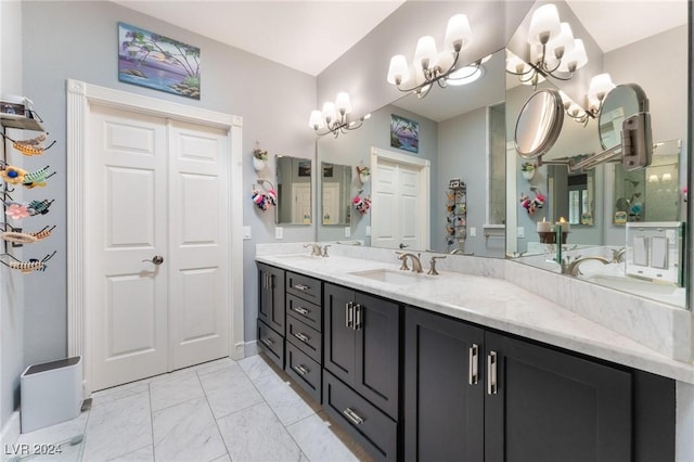 bathroom featuring vanity