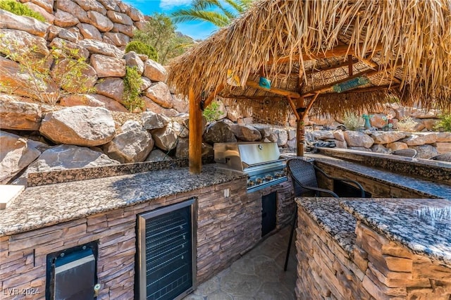 view of patio / terrace with a grill and area for grilling