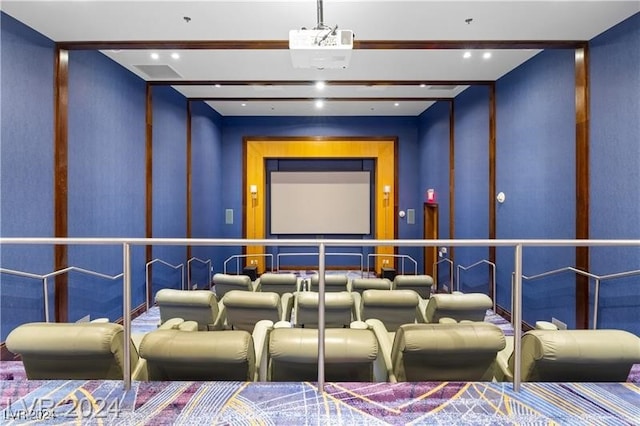 cinema with recessed lighting