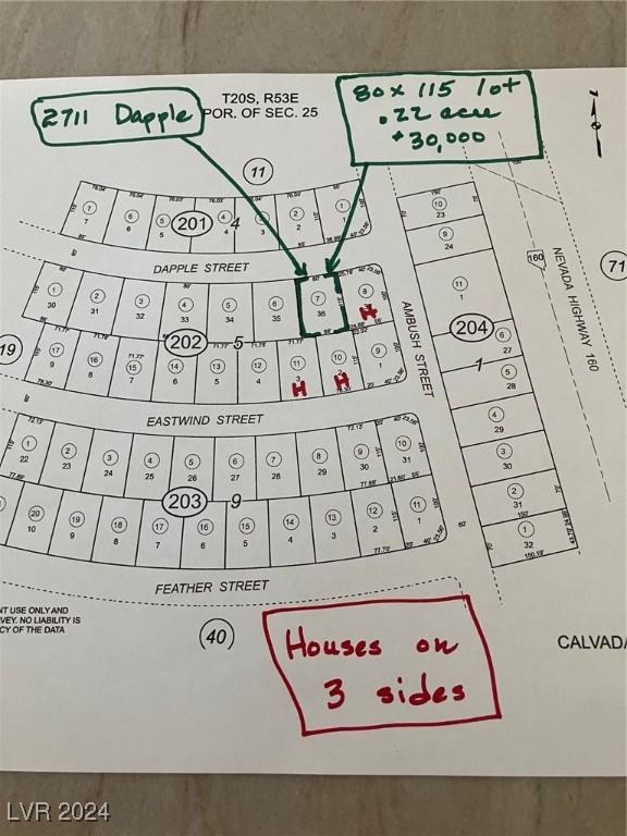 2711 E Dapple St, Pahrump NV, 89048 land for sale