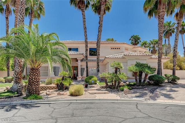 view of mediterranean / spanish-style house