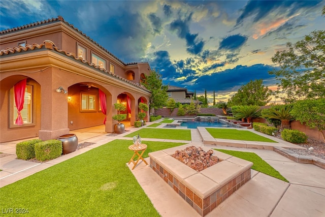 exterior space with a patio