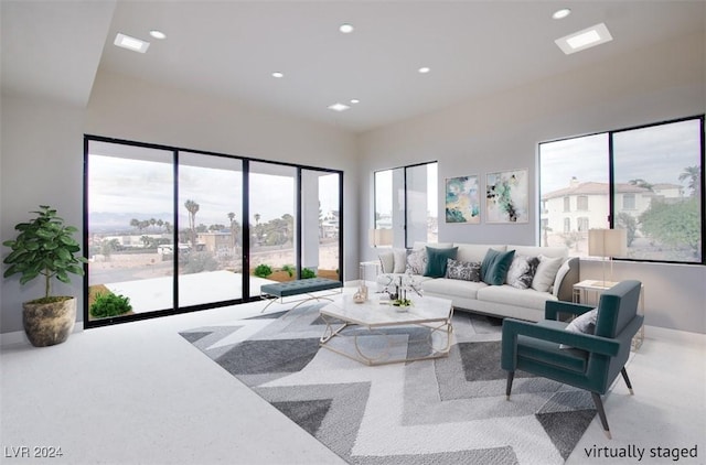 living room with a wealth of natural light