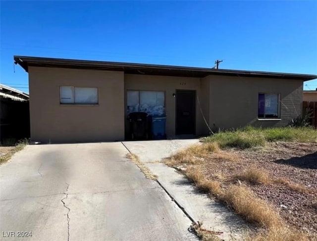 view of ranch-style house