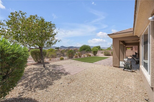 view of yard with a patio area