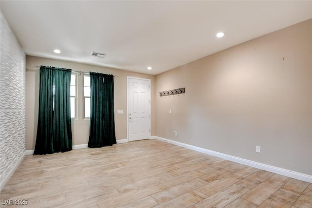 5301 Fairbranch Ln, Las Vegas, NV 89135 - empty room with recessed lighting, light wood-style flooring, and baseboards