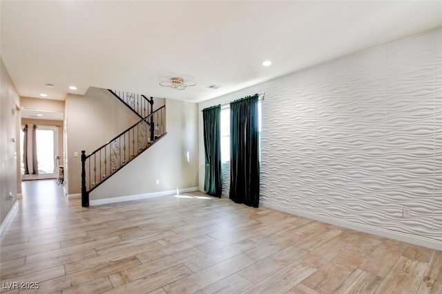 5301 Fairbranch Ln, Las Vegas, NV 89135 - spare room with baseboards and light wood-style flooring