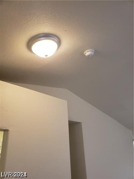 interior details with a textured ceiling