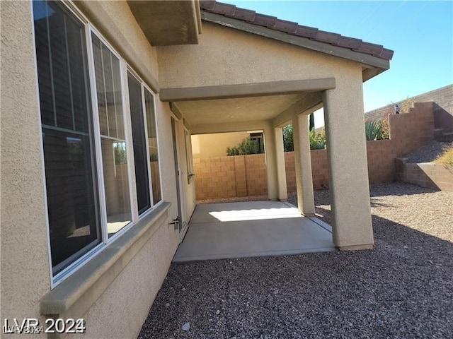 view of patio / terrace with a fenced backyard