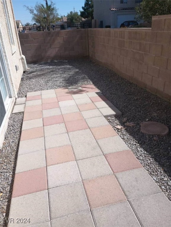 view of patio / terrace with a fenced backyard