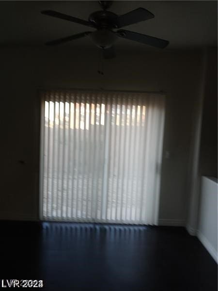 spare room featuring ceiling fan