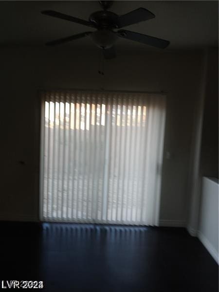 unfurnished room featuring ceiling fan