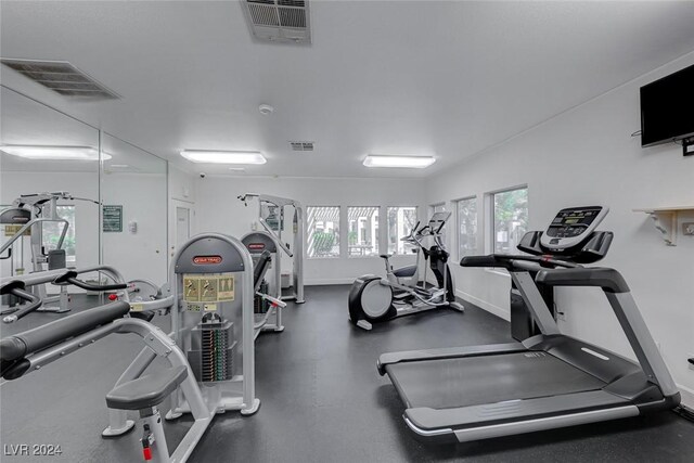 view of exercise room