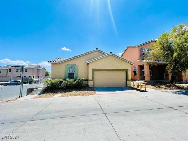 view of front of house featuring a garage