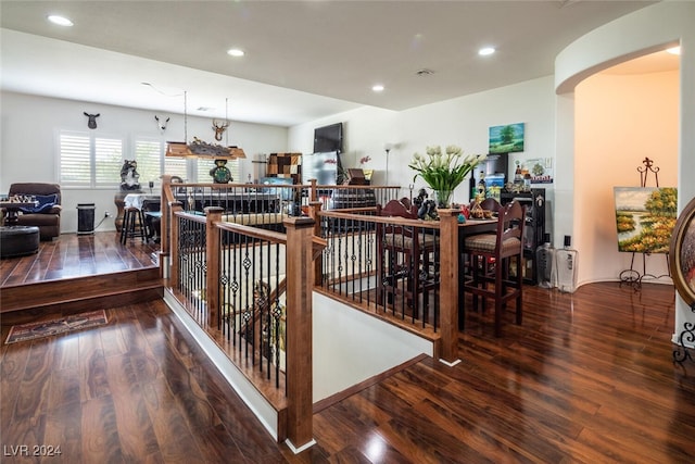 interior space featuring hardwood / wood-style flooring