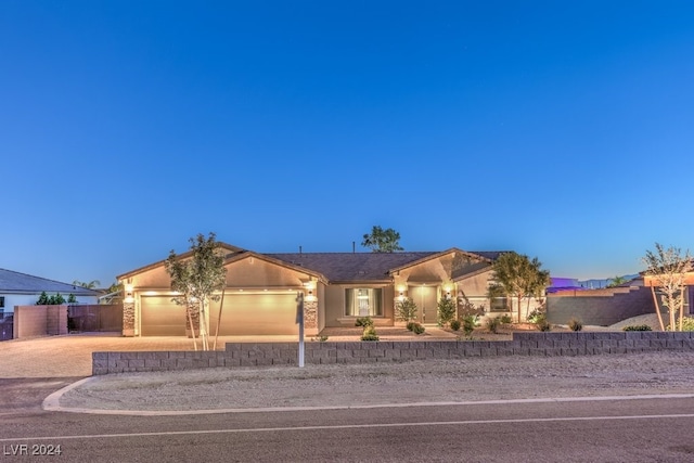 ranch-style house with a garage