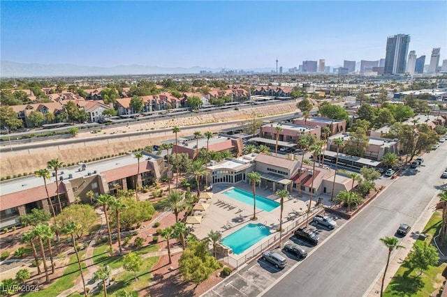 5185 Indian River Dr Unit 225, Las Vegas, NV 89103 - aerial view of a pool area