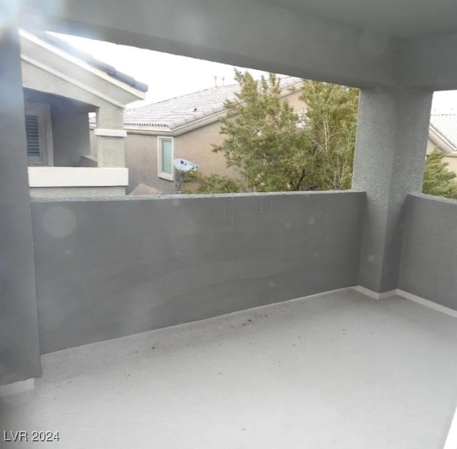 view of patio / terrace with a balcony