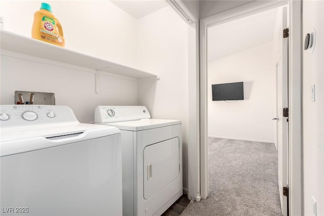 9333 Leaping Deer Pl Unit 102, Las Vegas, NV 89178 - washroom featuring separate washer and dryer and dark colored carpet