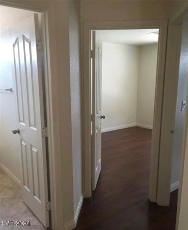 hall featuring hardwood / wood-style floors