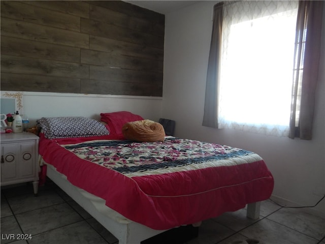 view of tiled bedroom