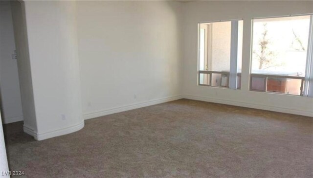 unfurnished room featuring carpet