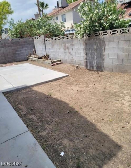 view of yard with a patio