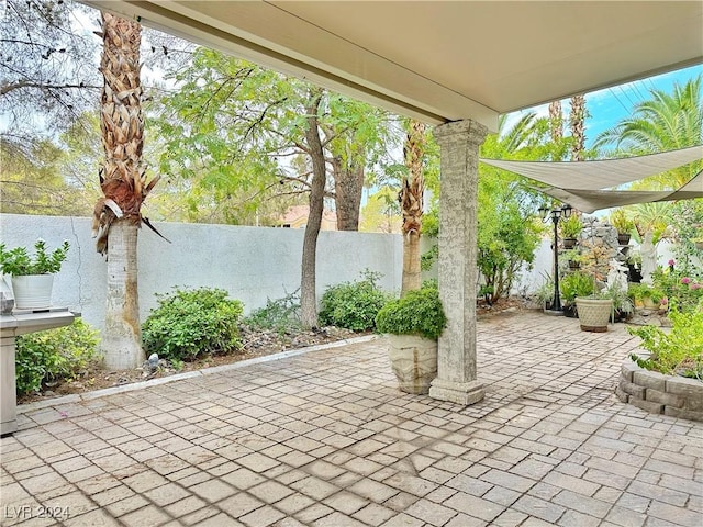 view of patio / terrace featuring a fenced backyard