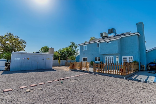 view of front of home featuring a wooden deck