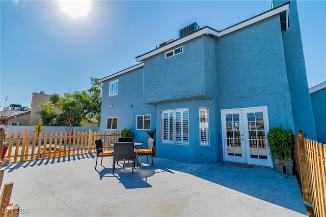 rear view of property with a patio