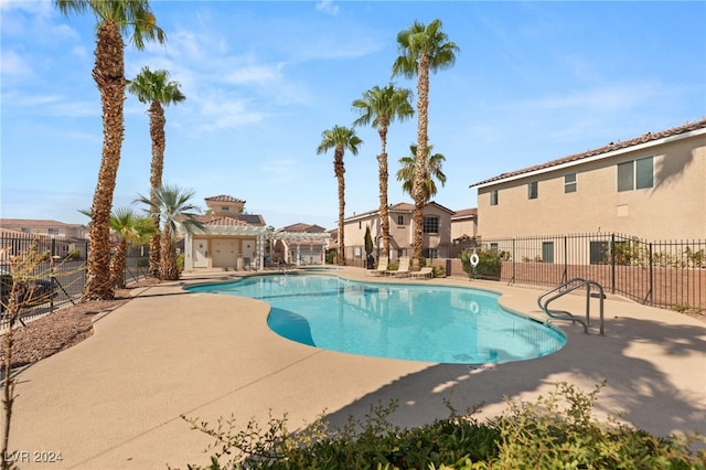 view of pool with a patio area