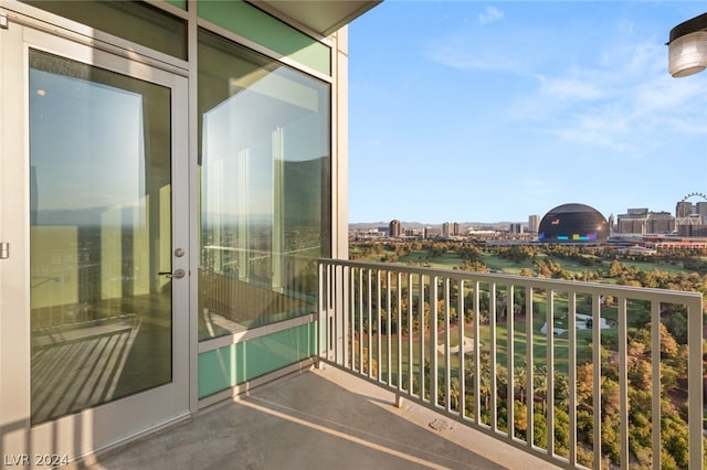 view of balcony