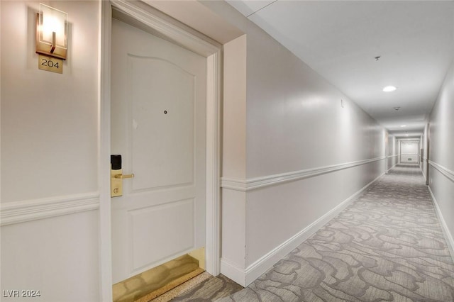 30 Strada Di Villaggio 204, Henderson, NV 89011 - hallway with carpet floors and recessed lighting