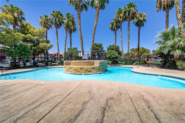 view of pool with a patio