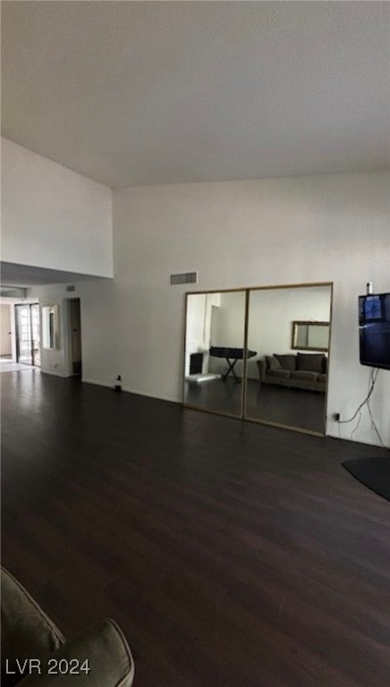 living room with hardwood / wood-style flooring