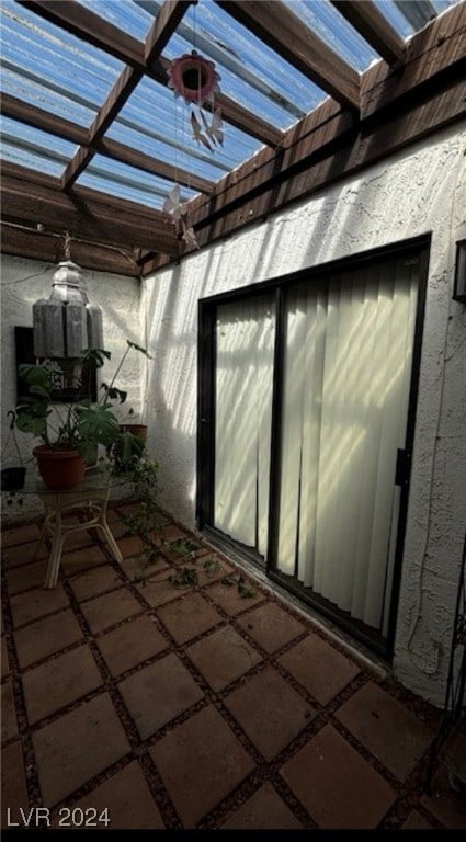 view of patio / terrace featuring a pergola