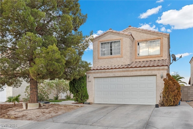 view of front of home featuring a garage