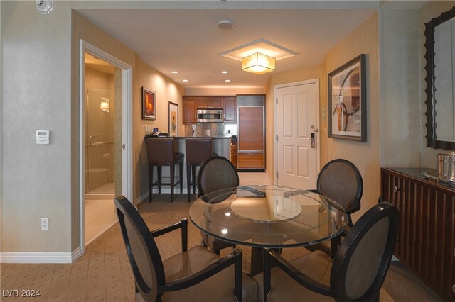 view of dining area