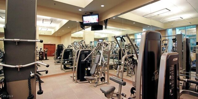 view of exercise room