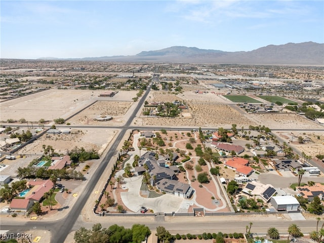 aerial view featuring a mountain view