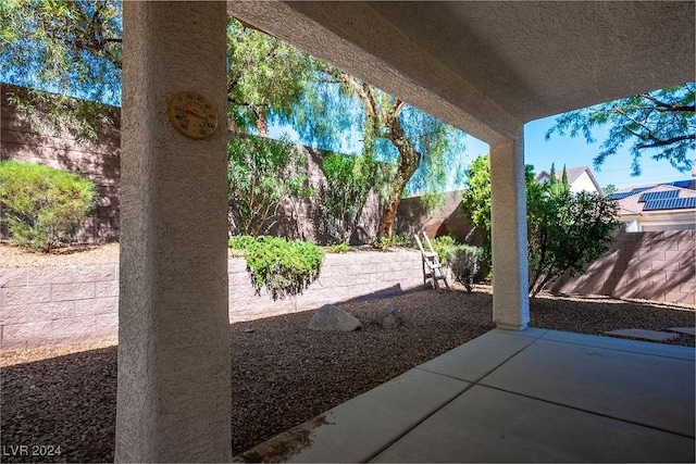 view of patio / terrace featuring a fenced backyard