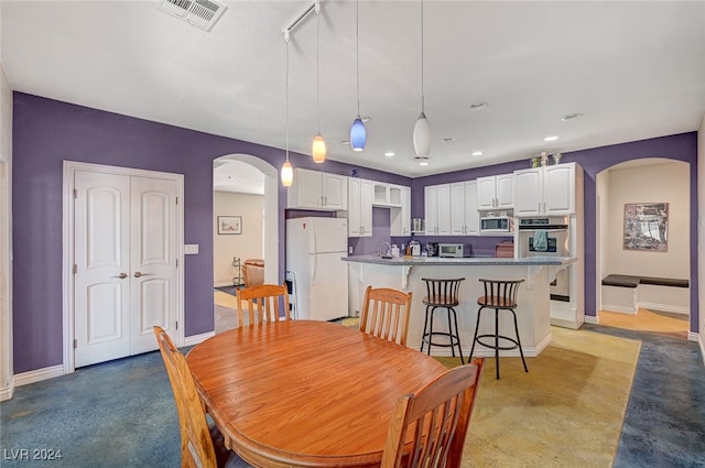 view of dining space